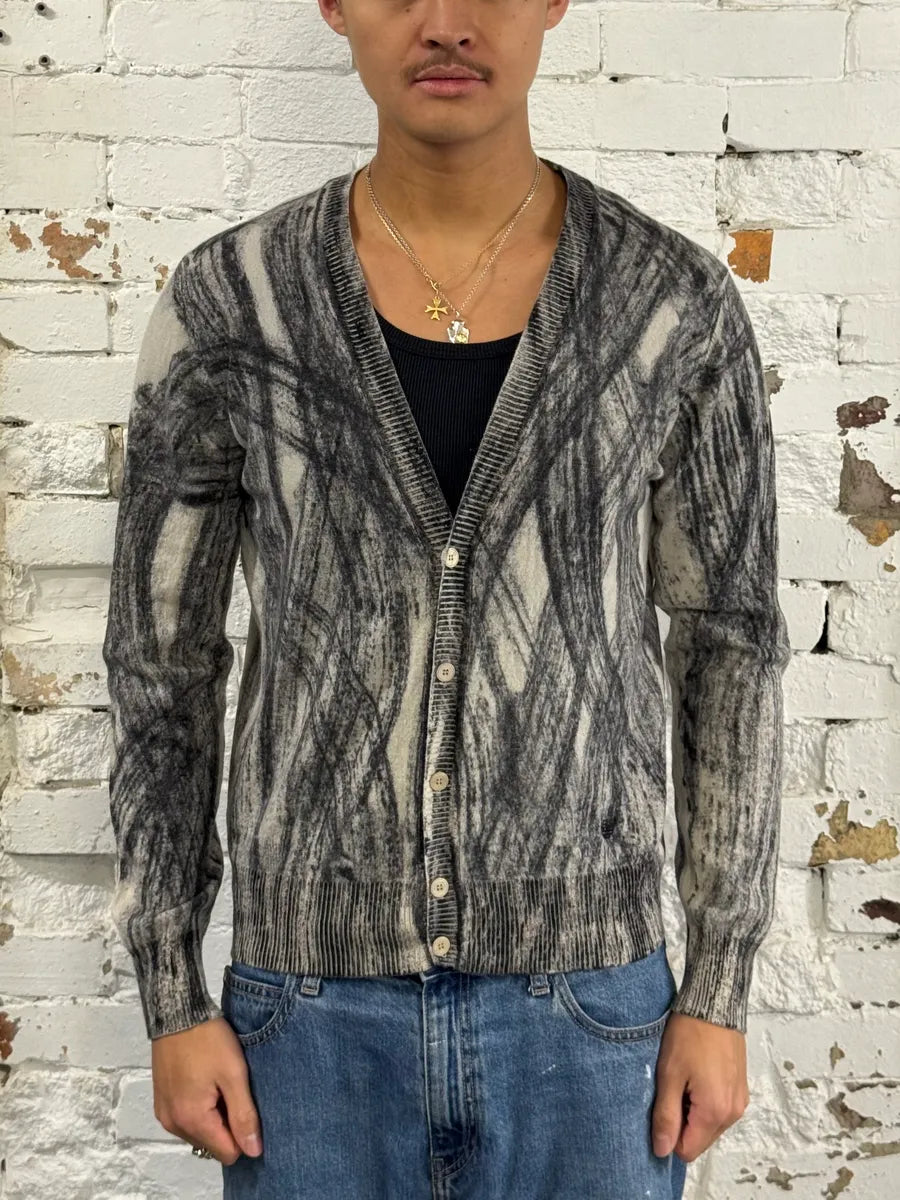 AW2011 Emporio Armani Wheel Paint Cardigan Sweater JoPqrLn 2