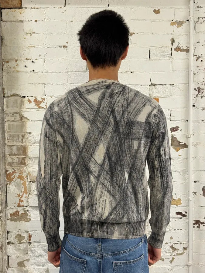 AW2011 Emporio Armani Wheel Paint Cardigan Sweater JoPqrLn 3