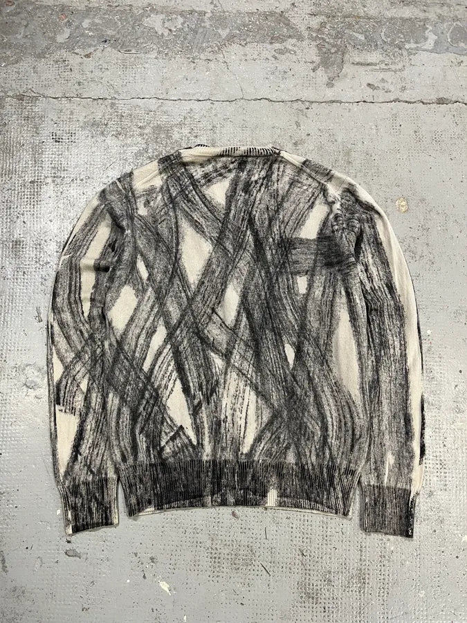 AW2011 Emporio Armani Wheel Paint Cardigan Sweater JoPqrLn 7
