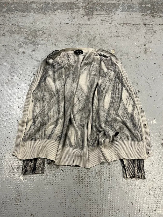 AW2011 Emporio Armani Wheel Paint Cardigan Sweater JoPqrLn 8