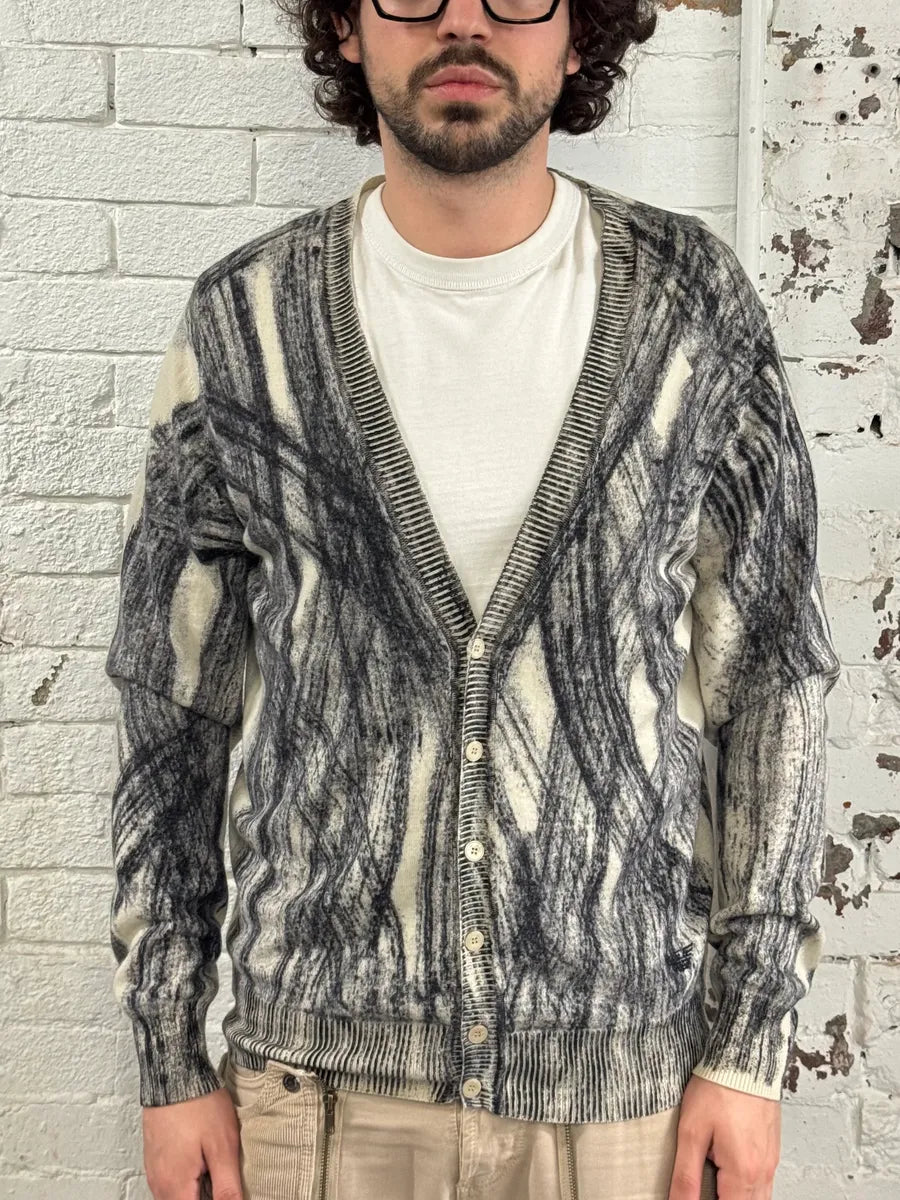 AW2011 Emporio Armani Wheel Paint Cardigan Sweater tEbvzTI 2