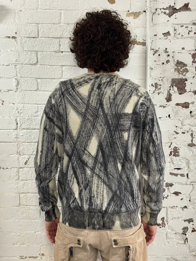 AW2011 Emporio Armani Wheel Paint Cardigan Sweater tEbvzTI 3