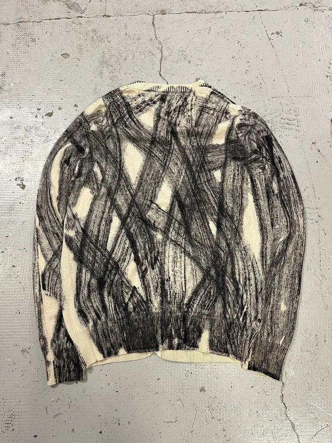 AW2011 Emporio Armani Wheel Paint Cardigan Sweater tEbvzTI 7
