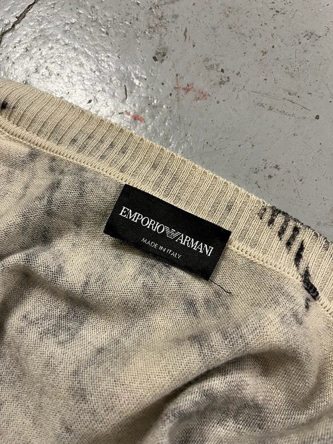 AW2011 Emporio Armani Wheel Paint Cardigan Sweater tEbvzTI 9