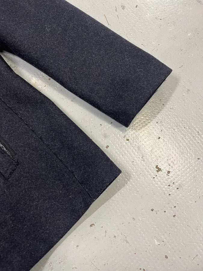 AW2011 Emporio Armani Wool Navy Caban Jacket dXTsPSb 5