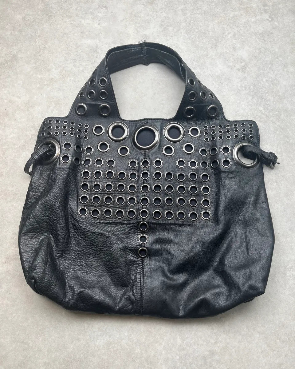 AW2011 Givenchy Black Leather Perfored Handle Bag by Riccardo Tisci ubKucuZ 0