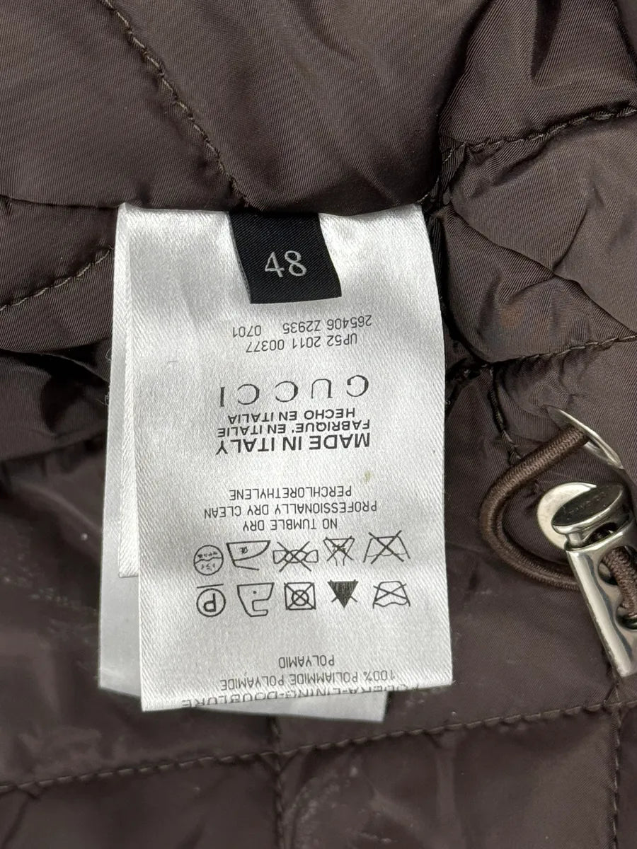 AW2011 Gucci Brown Hooded Wool Coat afLAbzz 11