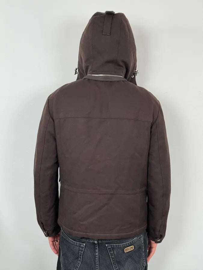 AW2011 Gucci Brown Hooded Wool Coat afLAbzz 2