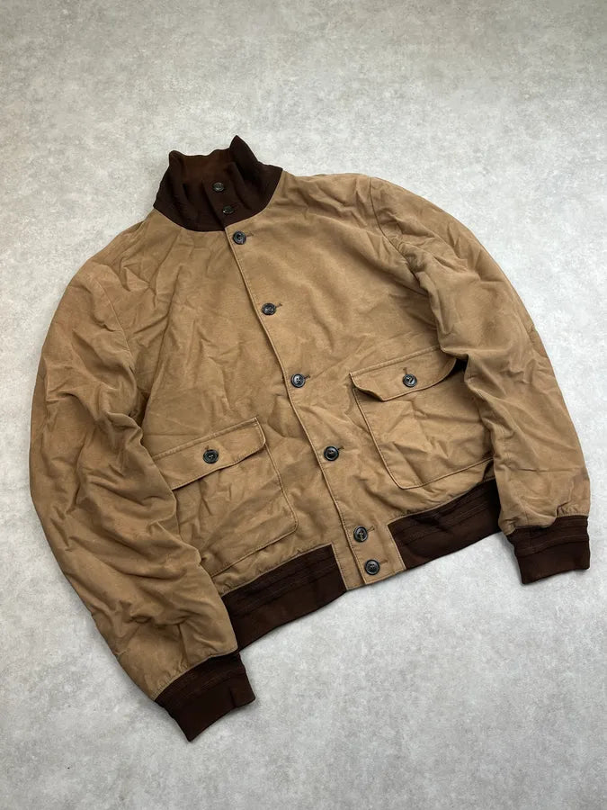 SS2011 Gucci Camel Cargo Buttoned Collar Jacket by Frida Giannini OXQtCnl 6