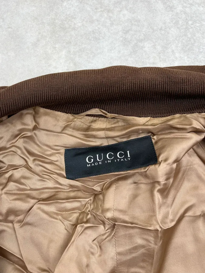 SS2011 Gucci Camel Cargo Buttoned Collar Jacket by Frida Giannini OXQtCnl 12