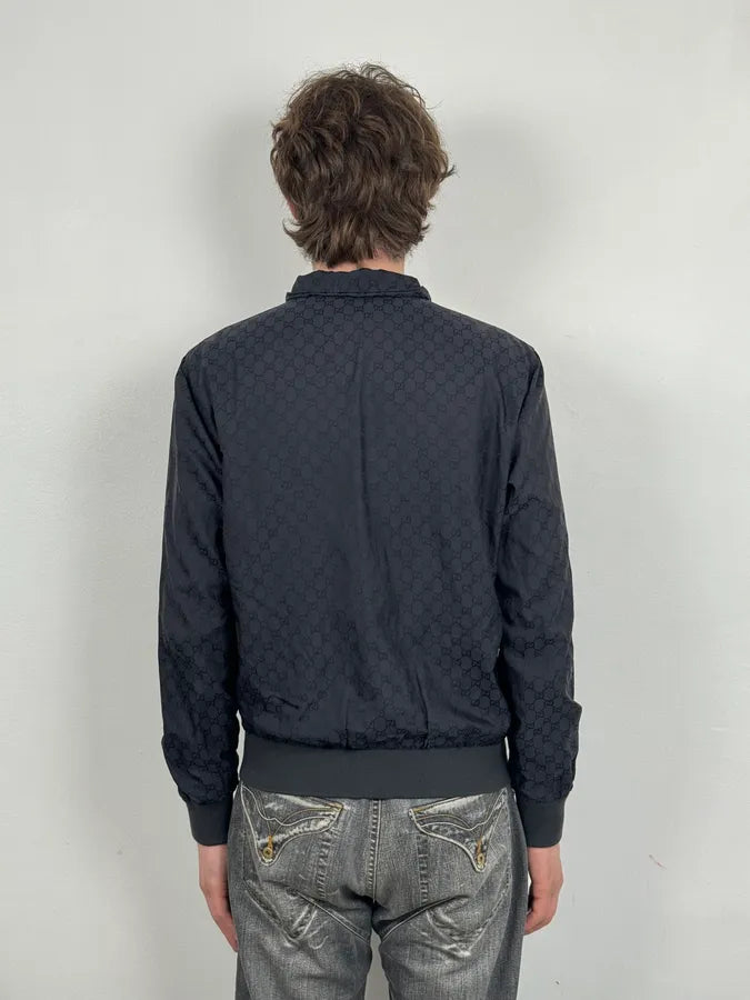 AW2011 Gucci Navy Monogrammed Light Jacket XNBoRNP 2