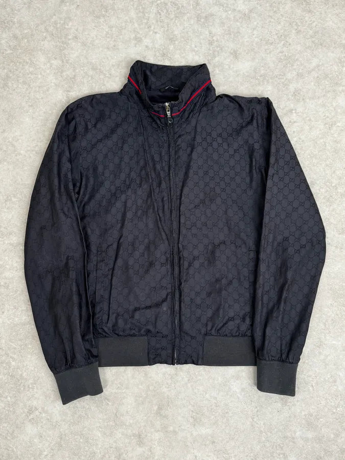 AW2011 Gucci Navy Monogrammed Light Jacket XNBoRNP 0