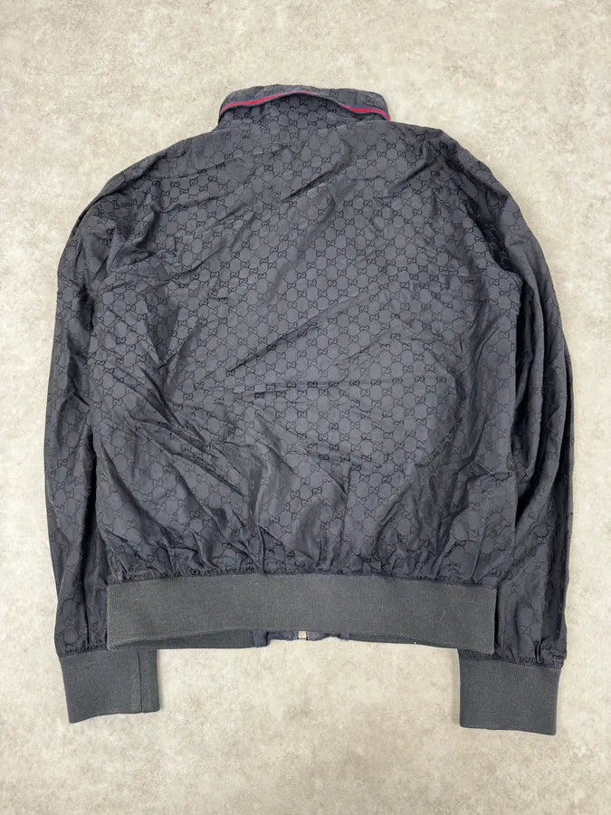 AW2011 Gucci Navy Monogrammed Light Jacket XNBoRNP 3