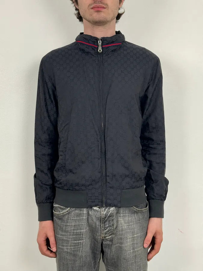 AW2011 Gucci Navy Monogrammed Light Jacket XNBoRNP 1