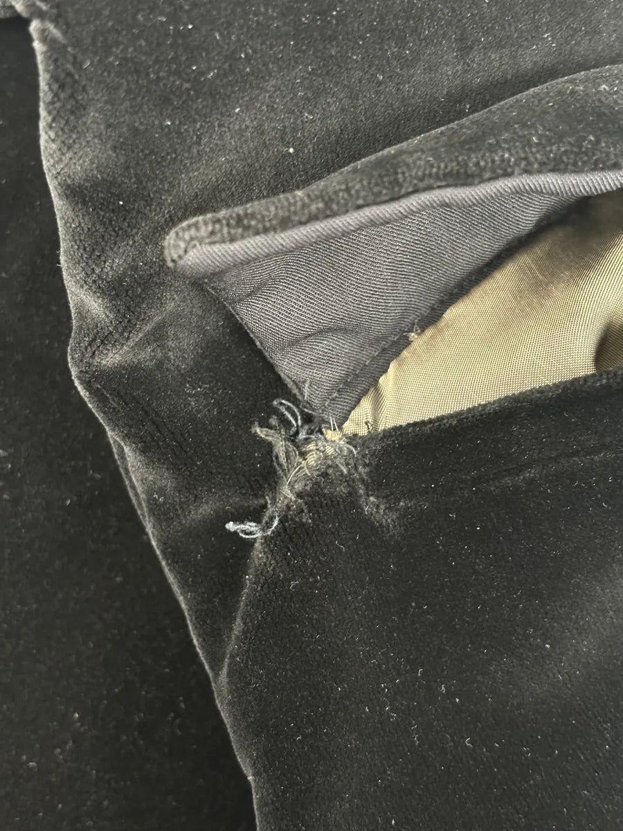 AW2011 Jean Paul Gaultier Black Velvet Double-Breasted Coat ALaSwPe 13