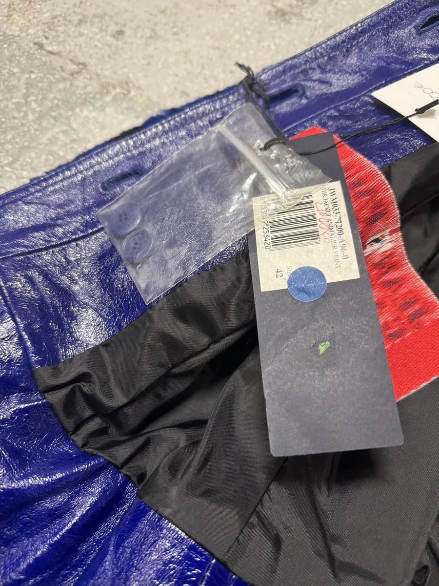 AW2011 Jean Paul Gaultier Blue Fur Rabbit Jacket yTzzLVL 10