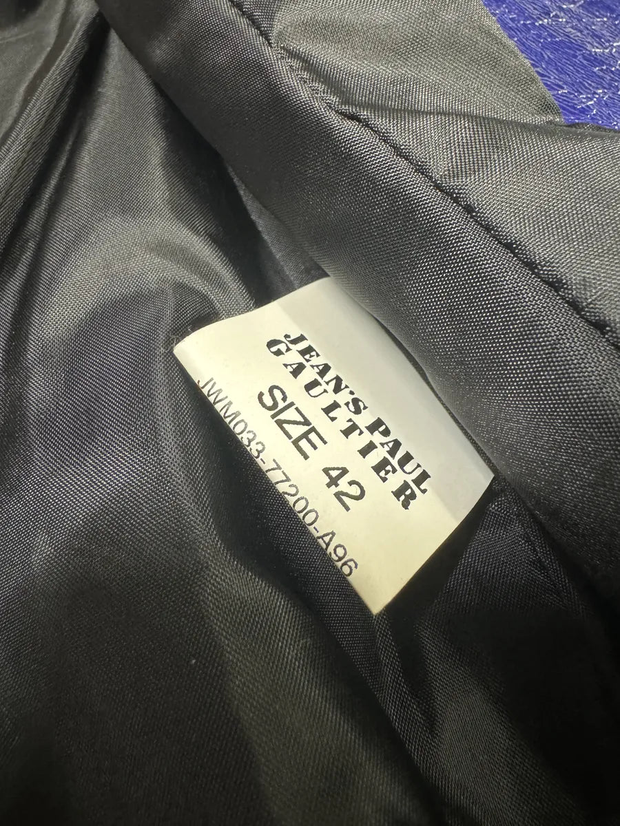 AW2011 Jean Paul Gaultier Blue Fur Rabbit Jacket yTzzLVL 8