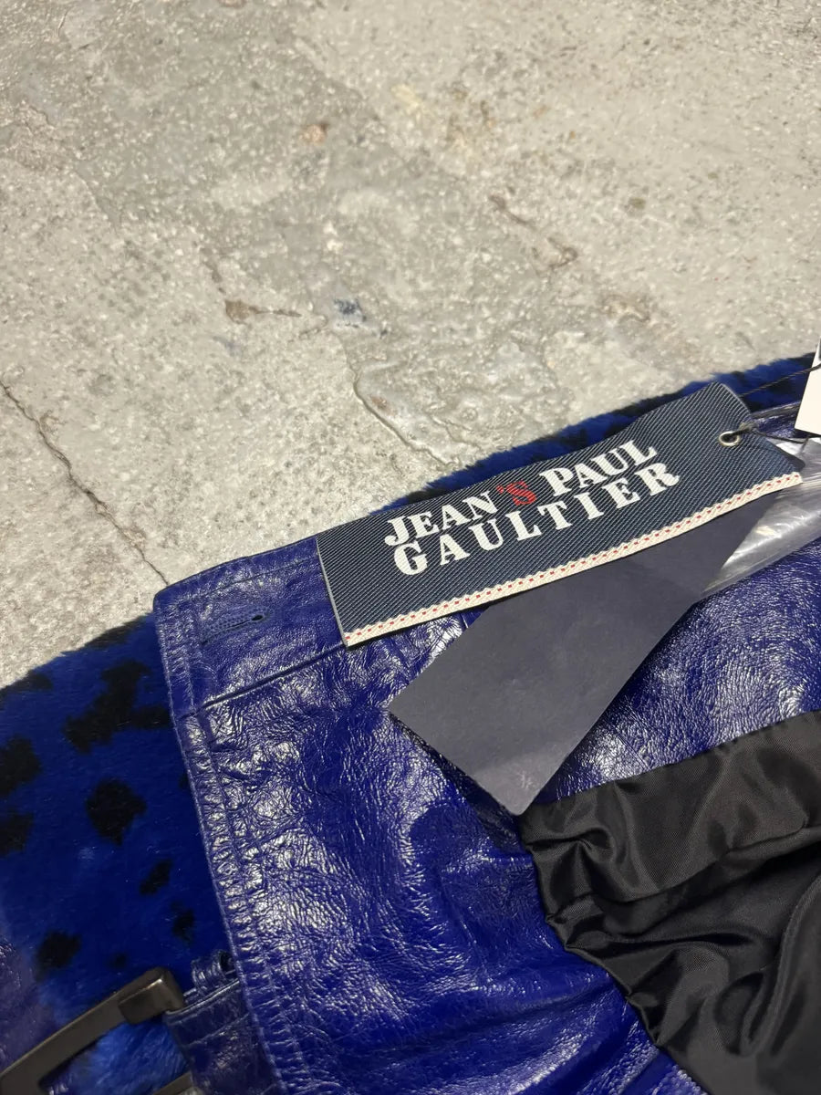 AW2011 Jean Paul Gaultier Blue Fur Rabbit Jacket yTzzLVL 9