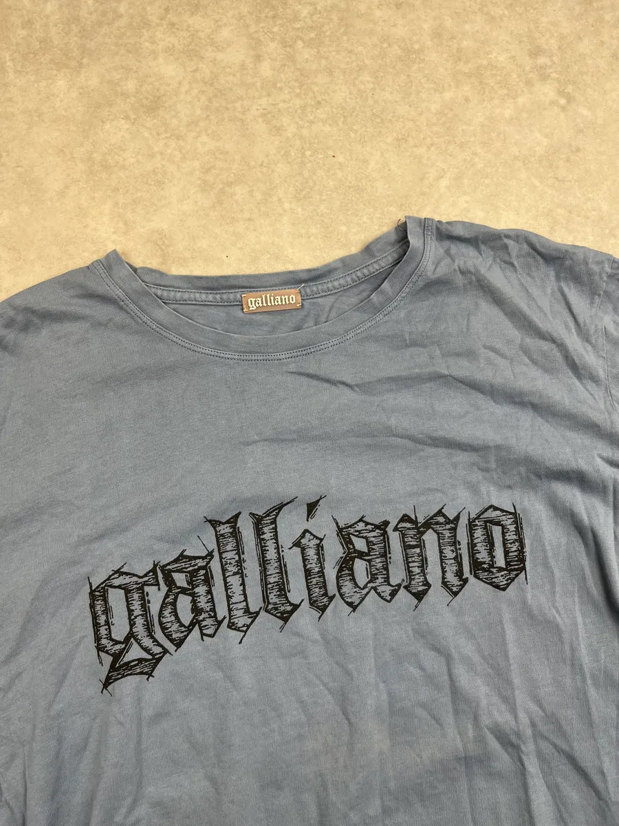 AW2011 John Galliano Blue Propaganda Logo Longsleeve AmvKbDc 4