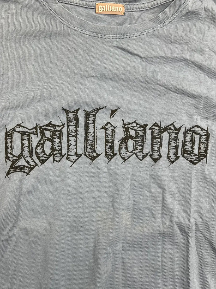 AW2011 John Galliano Blue Propaganda Logo Longsleeve AmvKbDc 6