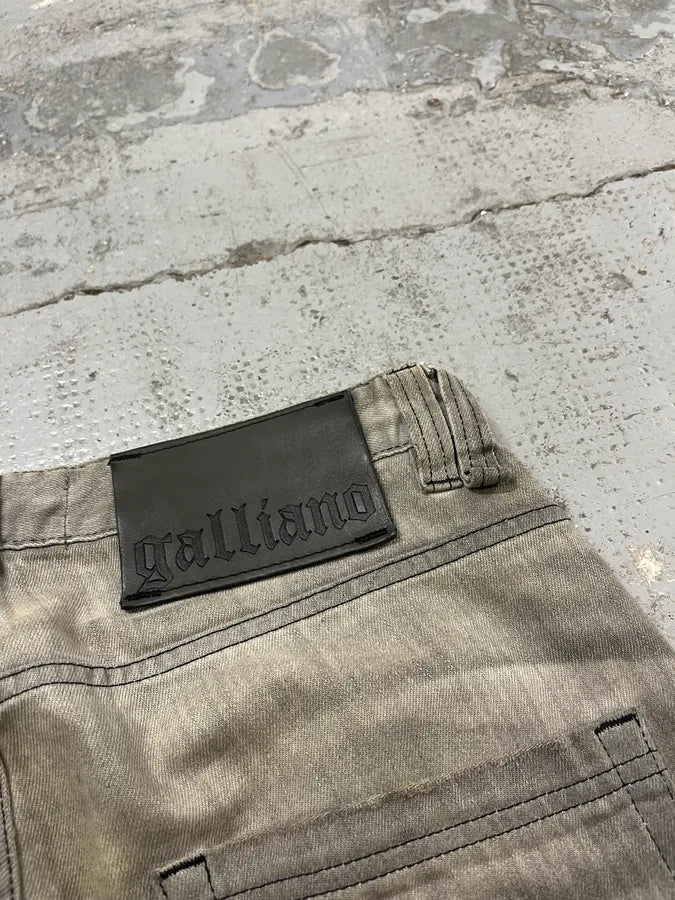 AW2011 John Galliano Grey Denim Washed Slim Jeans QykkNYS 10