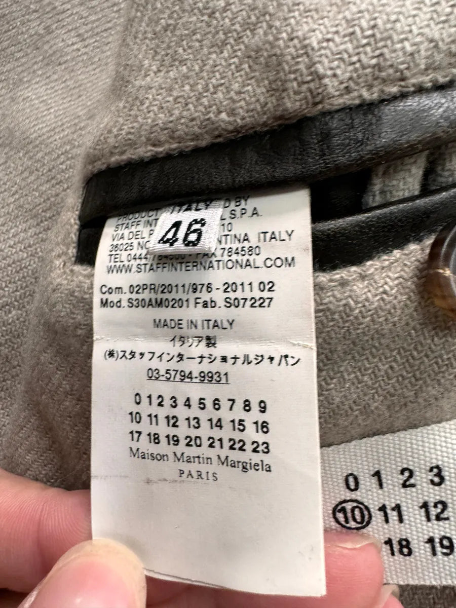 AW2011 Maison Margiela 5-Zip Distressed Leather Jacket (S) 8