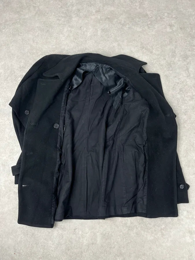 AW2011 Maison Margiela Black Wool Caban Jacket YdFSqje 6