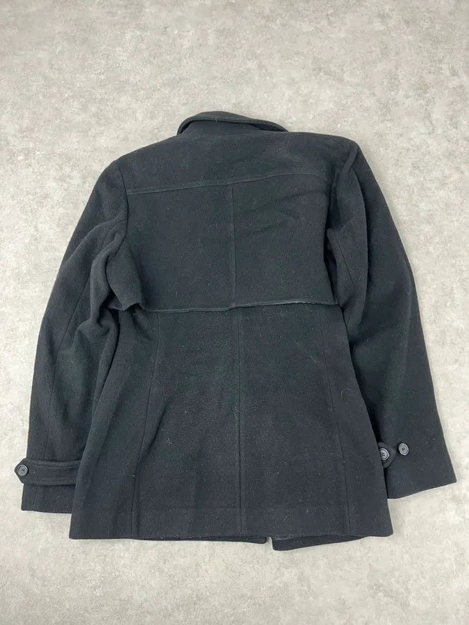 AW2011 Maison Margiela Black Wool Caban Jacket YdFSqje 4