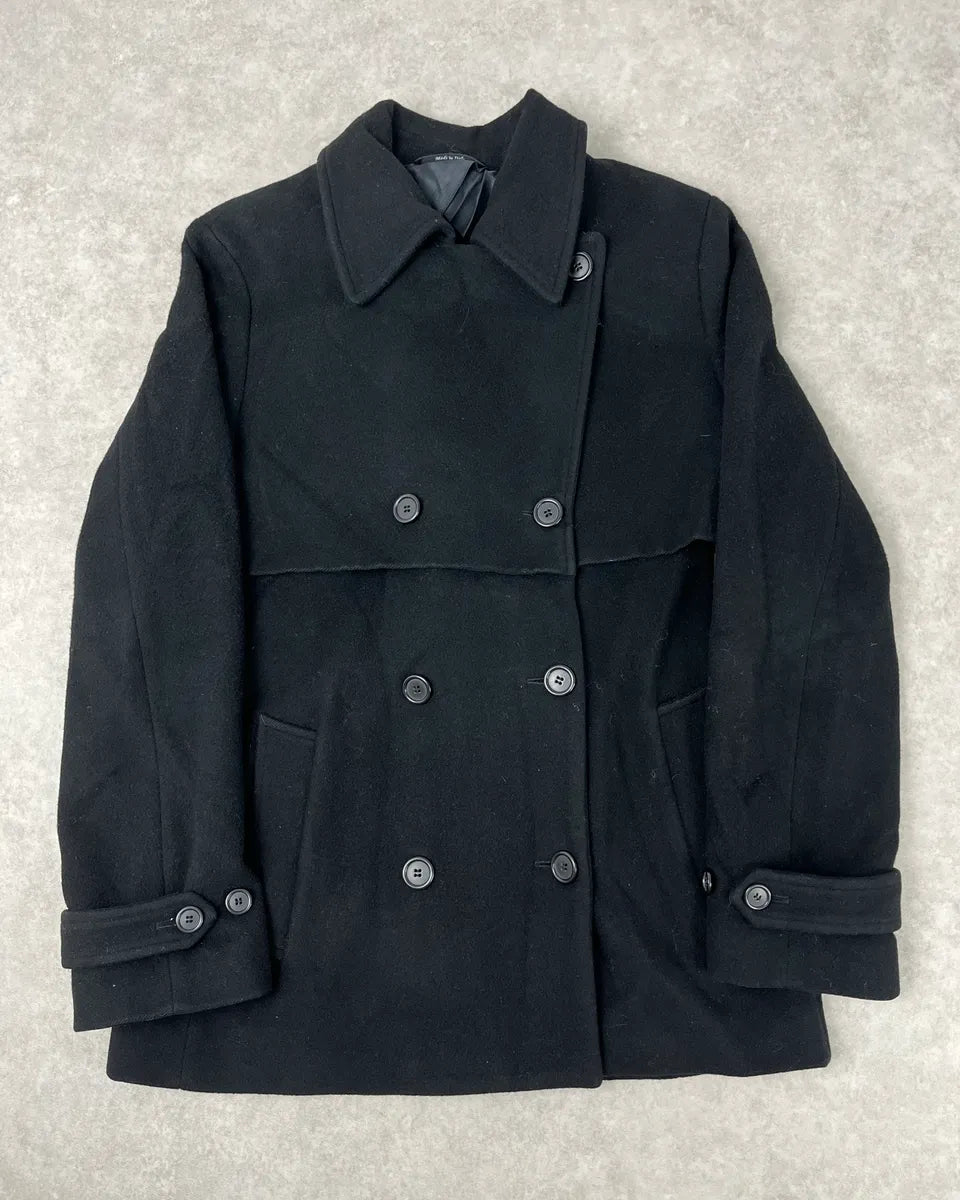 AW2011 Maison Margiela Black Wool Caban Jacket YdFSqje 0
