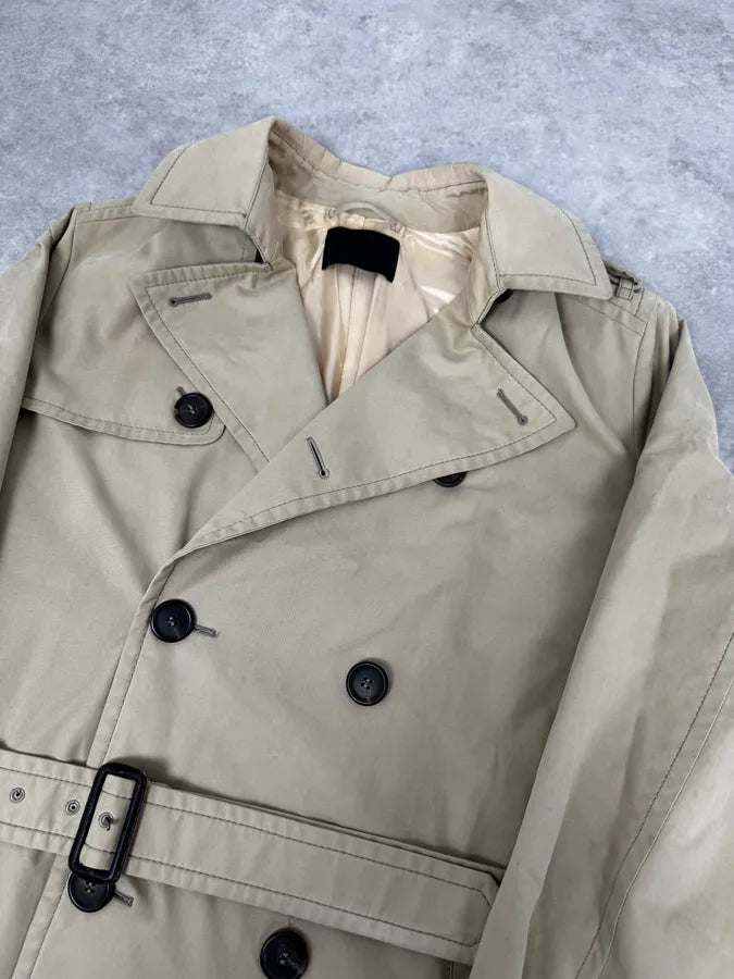 AW2011 Prada Beige Buttoned Classy Trench Coat lYQJCbf 4