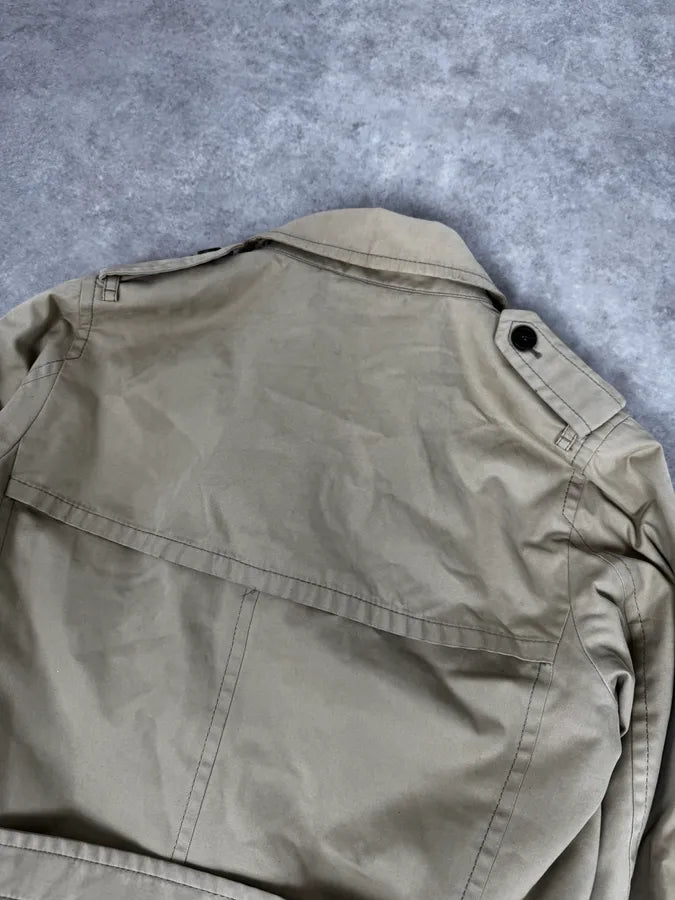 AW2011 Prada Beige Buttoned Classy Trench Coat lYQJCbf 6