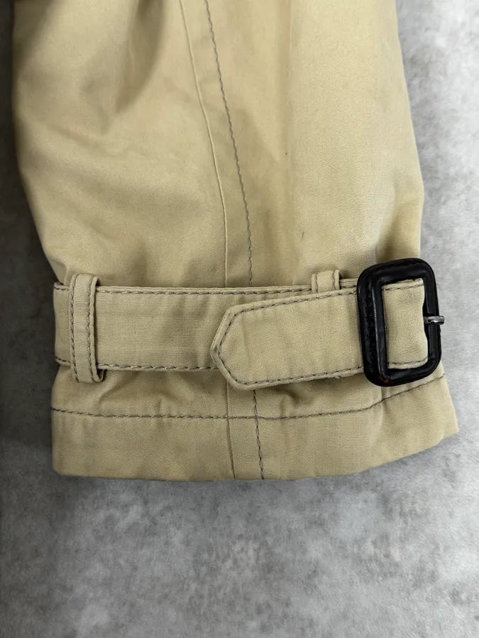 AW2011 Prada Beige Buttoned Classy Trench Coat lYQJCbf 8