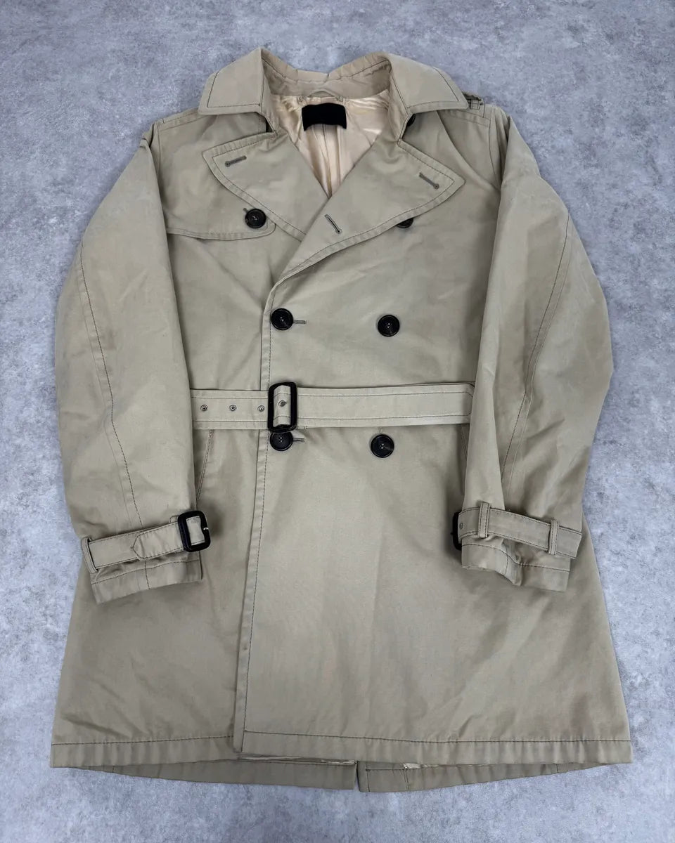 AW2011 Prada Beige Buttoned Classy Trench Coat lYQJCbf 2