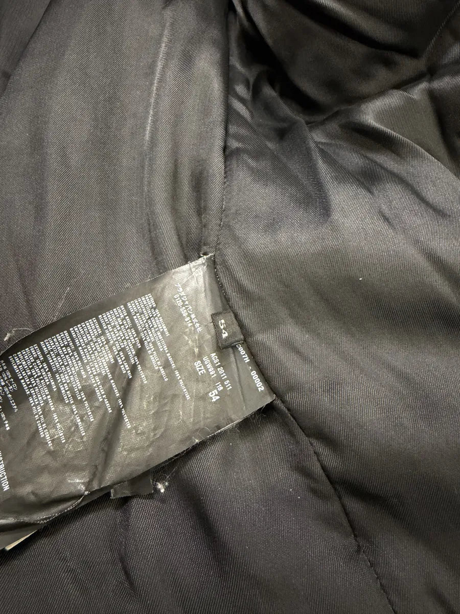 AW2011 Prada Hybrid Leather Black Nylon Jacket UdmAbZd 6