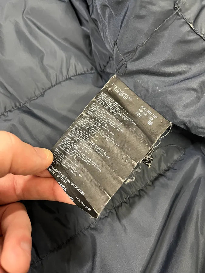 AW2011 Prada Linea Rossa Checkered Navy & Green Puffer Jacket JyJveAc 12