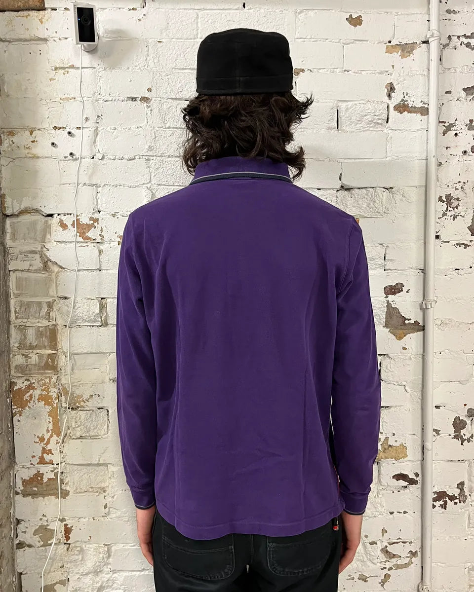 AW2011 Prada Linea Rossa Purple Longsleeve Polo UPsKJwc 2