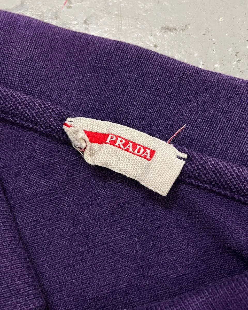 AW2011 Prada Linea Rossa Purple Longsleeve Polo UPsKJwc 8
