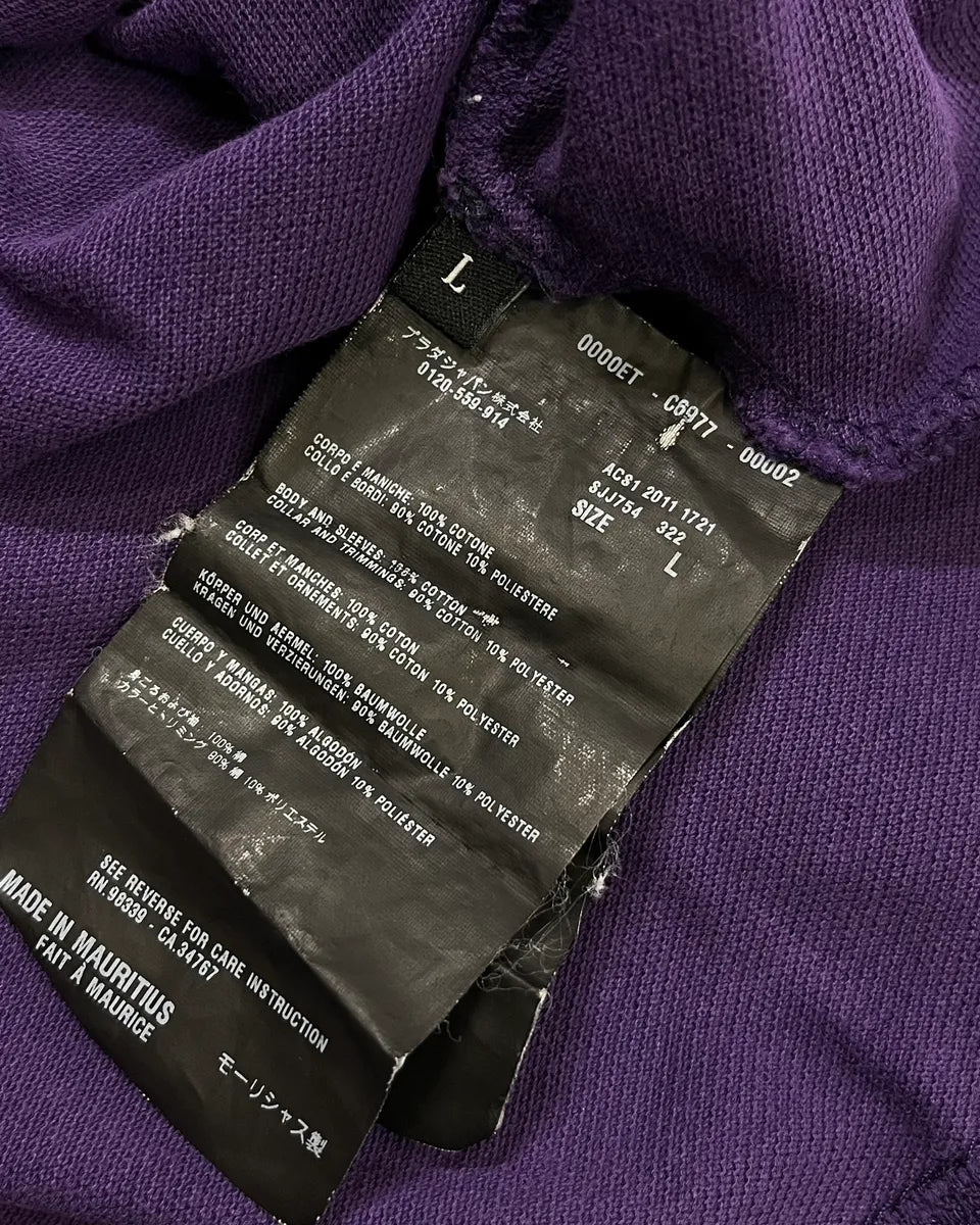 AW2011 Prada Linea Rossa Purple Longsleeve Polo UPsKJwc 9
