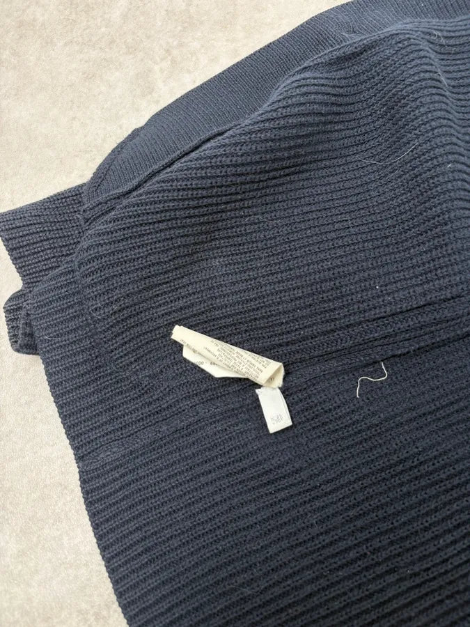 AW2011 Prada Navy Wool Cardigan Sweater VKACXOm 8