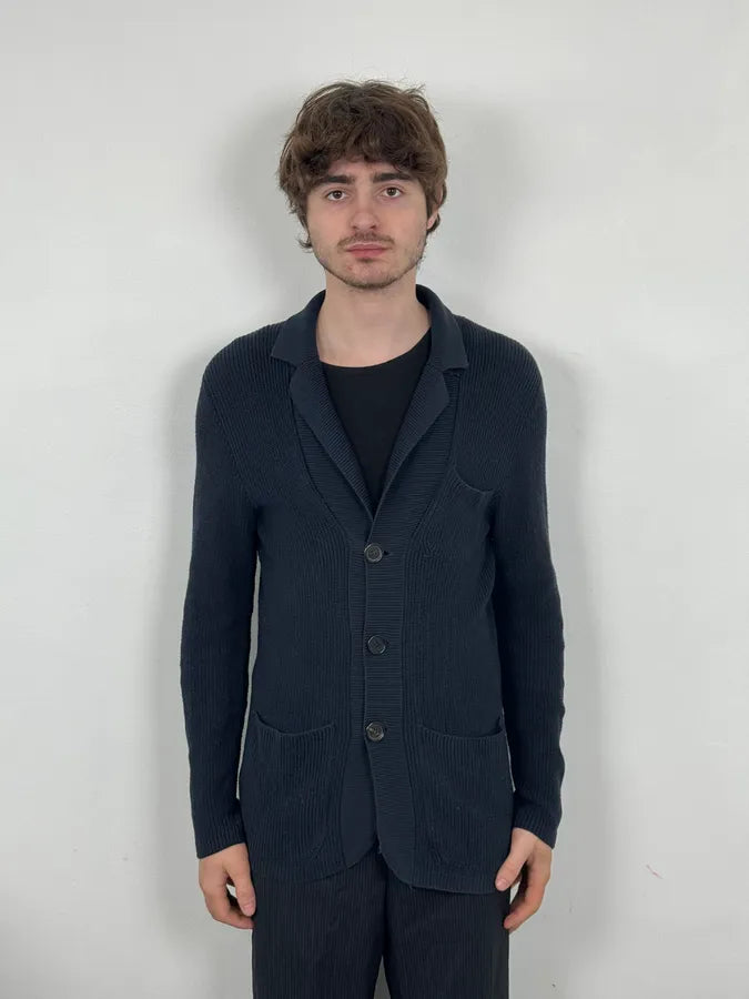 AW2011 Prada Navy Wool Cardigan Sweater VKACXOm 1
