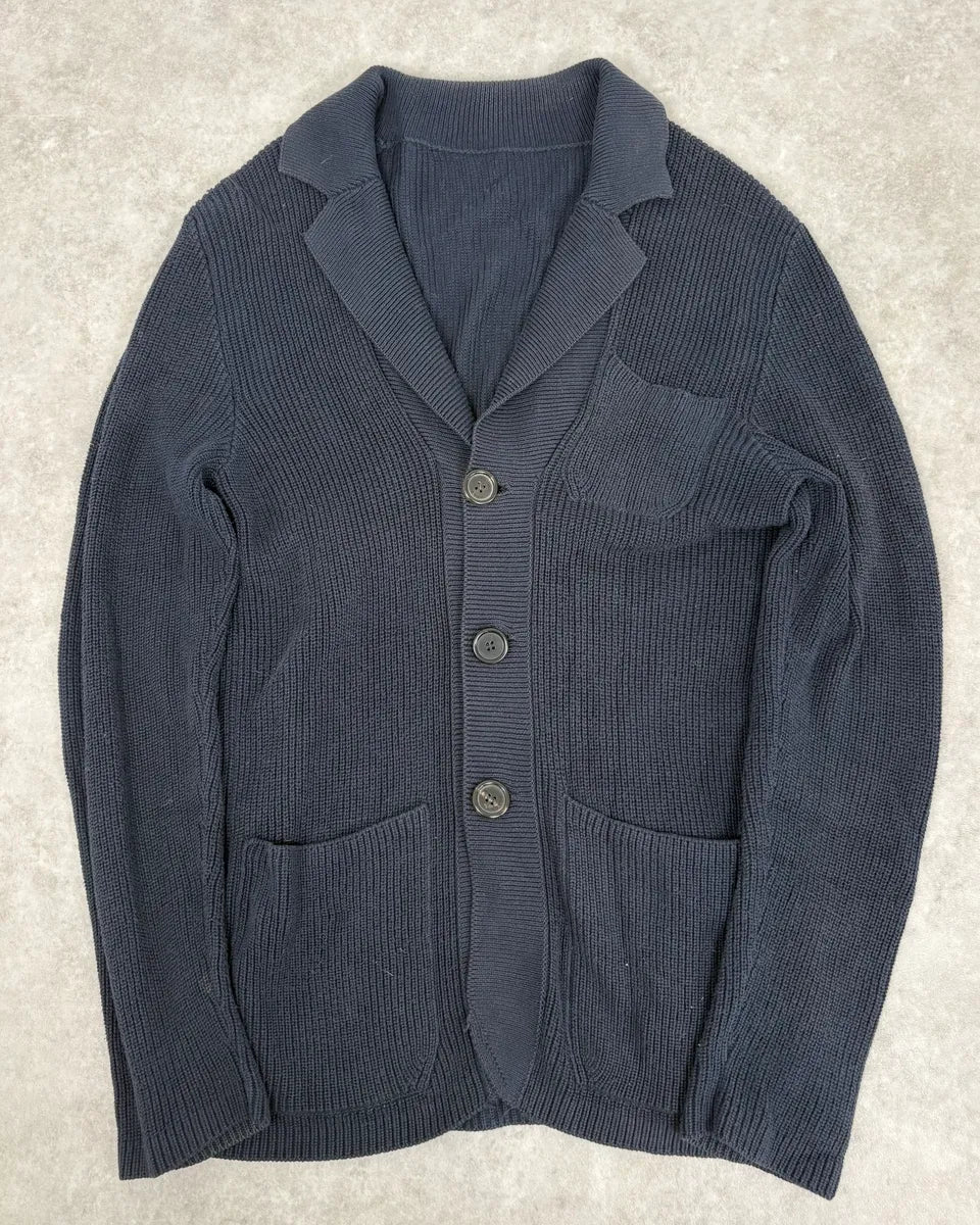 AW2011 Prada Navy Wool Cardigan Sweater VKACXOm 0