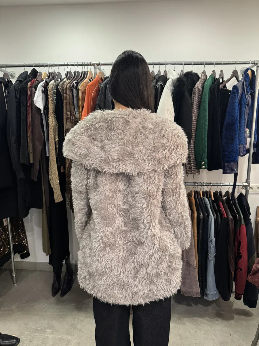 AW2011 Prada Snow Mohair Fur Jacket tVpYtBZ 2