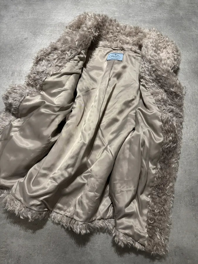 AW2011 Prada Snow Mohair Fur Jacket tVpYtBZ 3