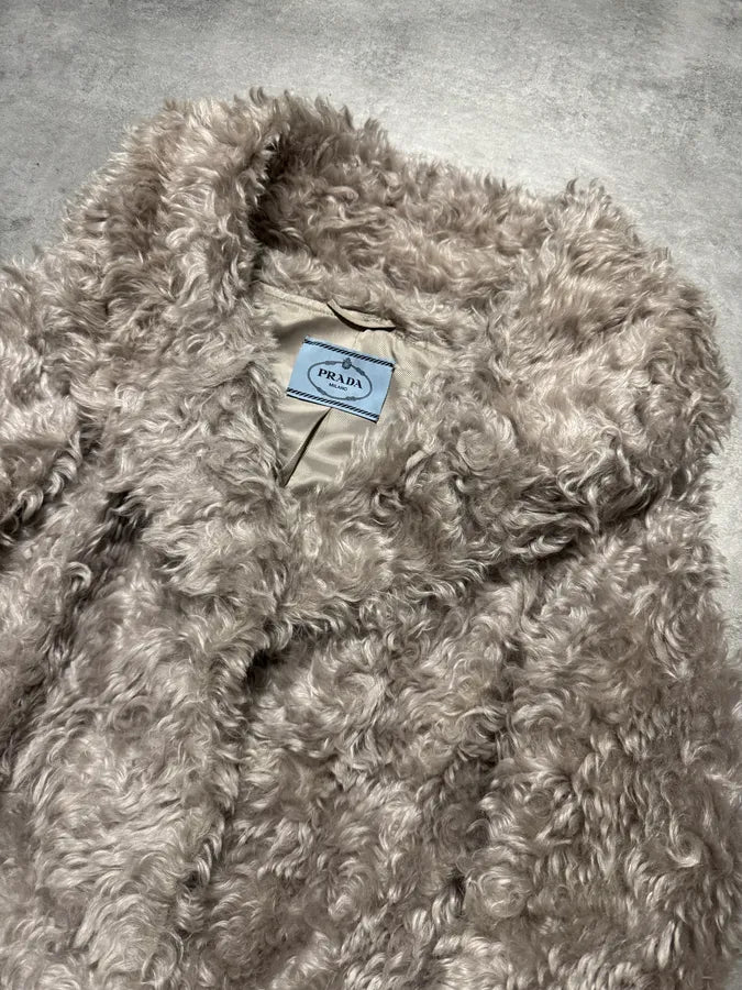 AW2011 Prada Snow Mohair Fur Jacket tVpYtBZ 7