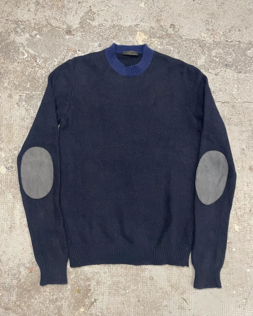 AW2011 Prada Wool Navy Sweater vWhWric 0