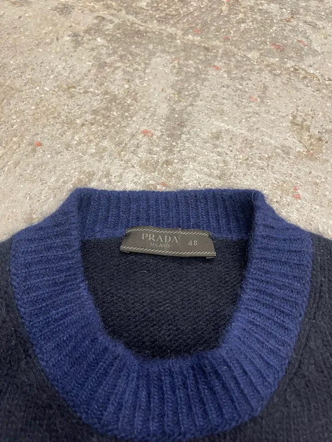 AW2011 Prada Wool Navy Sweater vWhWric 5