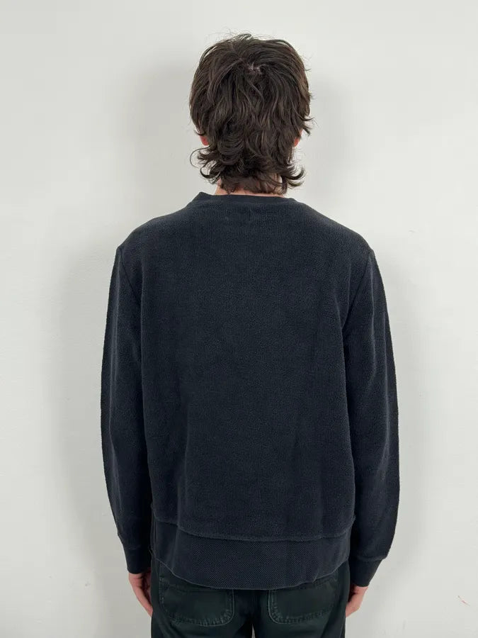 AW2012 Acne Studios Black Terry Crewneck Sweater gFflVtN 2
