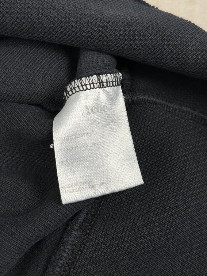 AW2012 Acne Studios Black Terry Crewneck Sweater gFflVtN 8