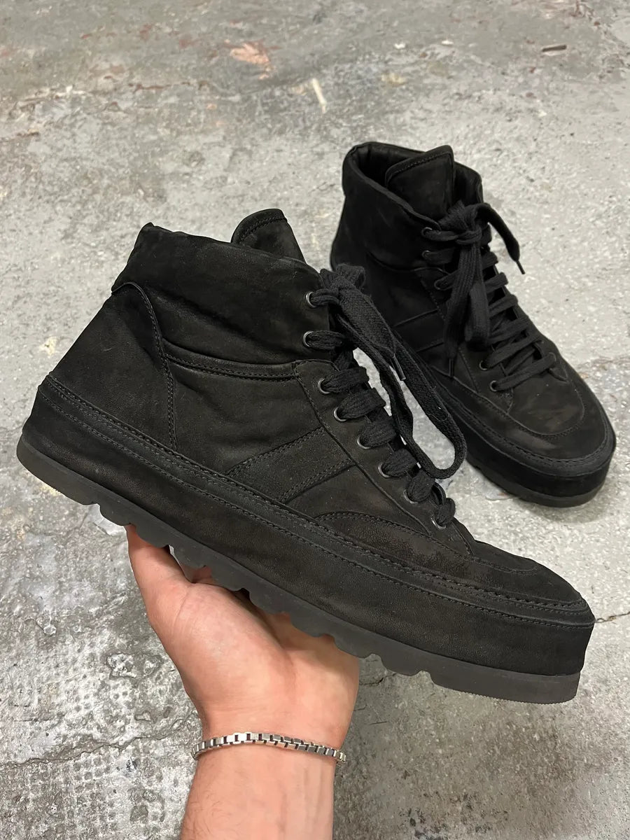 AW2012 Ann Demeulemeester Black Gert Ombre High Sneakers (44eu/us10) enaKbMA 0