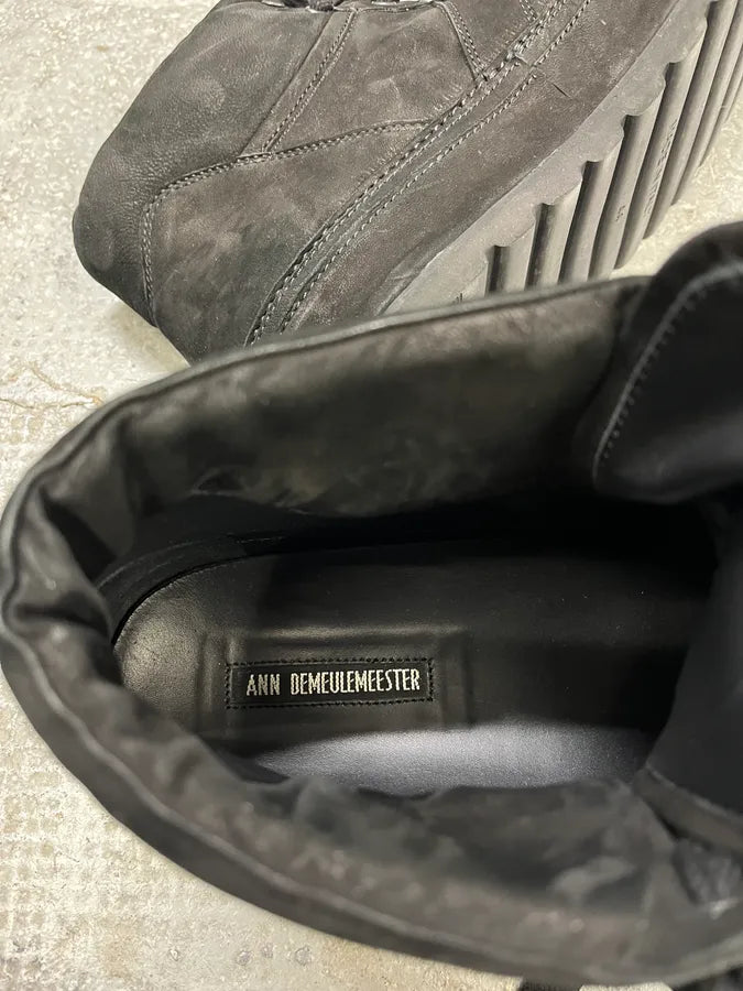 AW2012 Ann Demeulemeester Black Gert Ombre High Sneakers (44eu/us10) enaKbMA 6